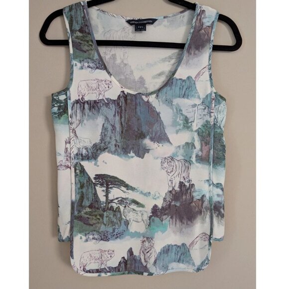 French Connection Misty Mountain Tank Top Size 2 US - Picture 1 of 5